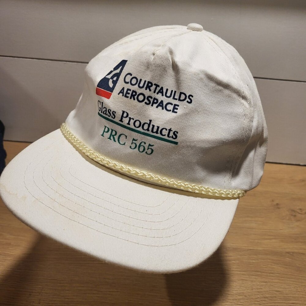 COURTAULDS AEROSPACE Hat Snapback Vintage 80s Cap Trucker